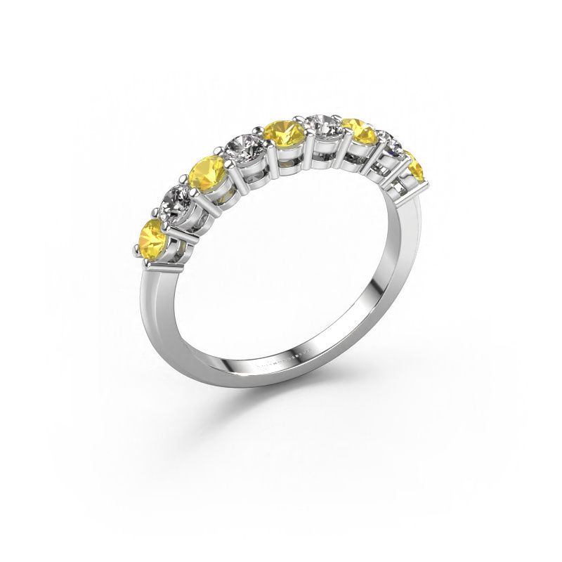 Ring Michelle 9 950 Platin Gelb Saphir 2.7 mm