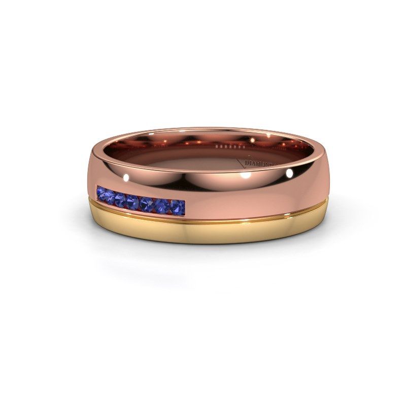 Image of Wedding ring WH0308L26AP<br/>585 rose gold ±6x1.7 mm<br/>Sapphire