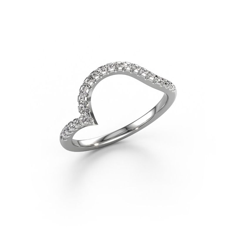 Vorsteckring SR0633-4 585 Weißgold Diamant 0.23 crt