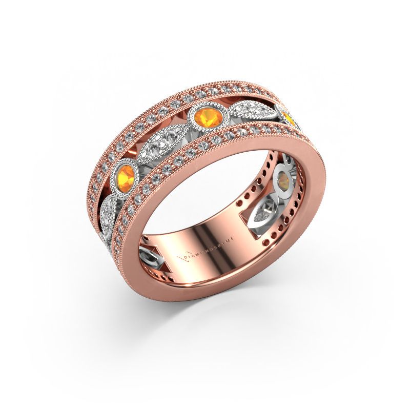 Ring Jessica 585 rose gold citrin 2.5 mm