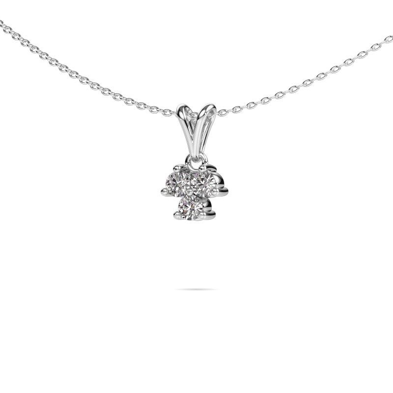 Pendentif Shirlee 585 or blanc diamant 0.30 crt