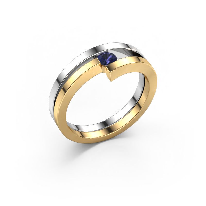 Bague Nikia 585 or blanc saphir 3.4 mm