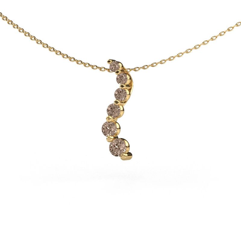 Anhänger Celeste 1 585 Gold Braun Diamant 0.455 crt