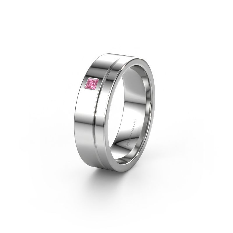 Alliance WH0301L16APSQ 950 platine saphir rose ±6 x 1,7 mm