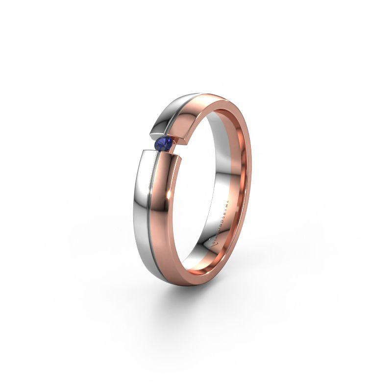 Trauring WH0254L24X 585 Roségold Saphir ±4x1.5 mm