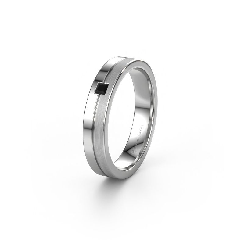 Ehering WH0201L14ASQPM 950 Platin Schwarz Diamant ±4x1.7 mm