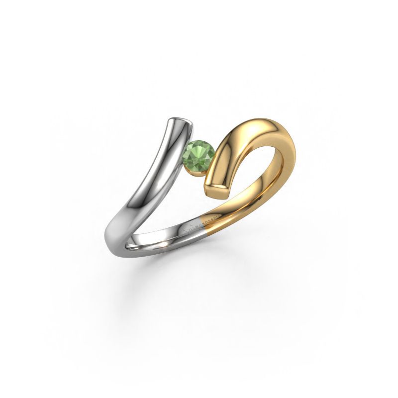 Ring Amy 585 Gold Turmalin grün 4 mm