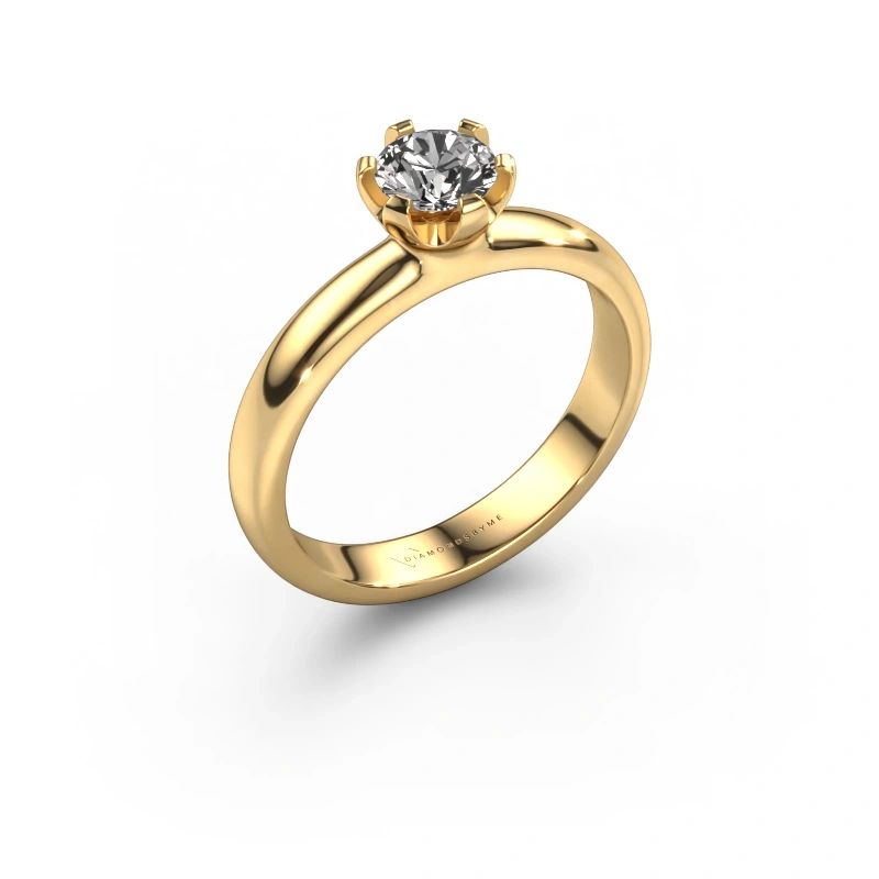 Bague de fiançailles Lorretta 585 or jaune diamant 0.50 crt