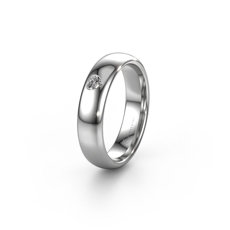 Vriendschapsring WH0101L35BPHRT 950 platina lab-grown diamant ±5x2 mm