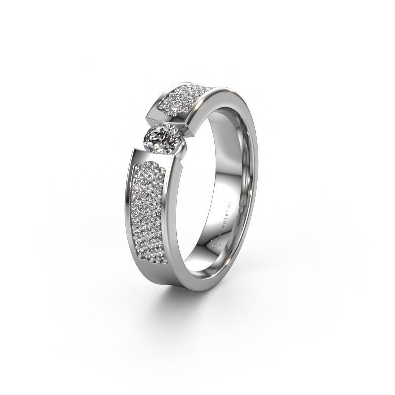Wedding ring WH2100L 950 platinum lab grown diamond ±0.20x0.12in