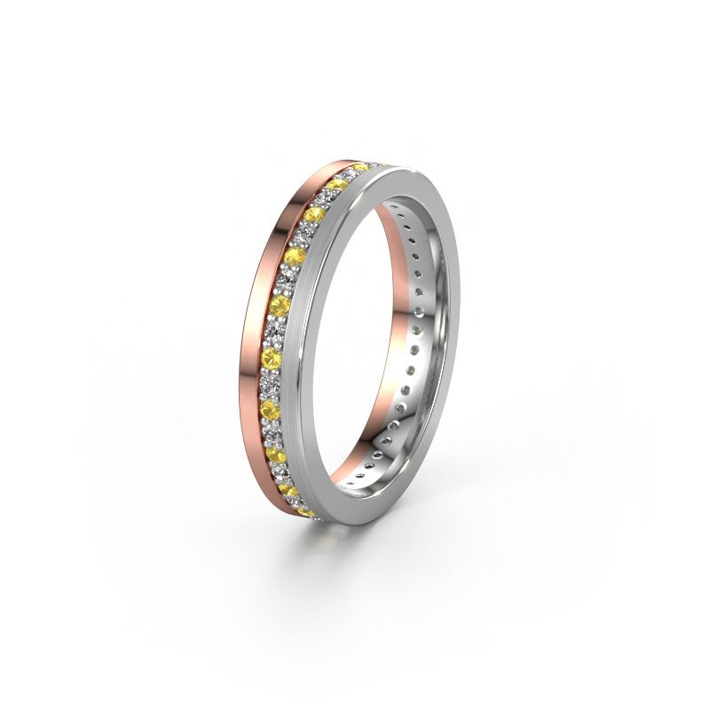 Alliance WH0203L14BPM 585 or rose saphir jaune 1.3 mm ±4x2 mm