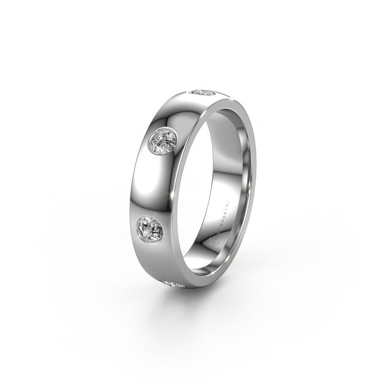 Wedding ring WH0105L25BP 950 platinum lab-grown diamond 0.70 crt ±5x2 mm