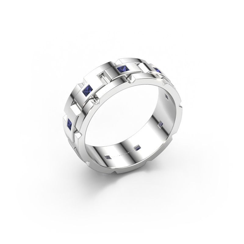 Herrenring Ricardo 2 950 Platin Saphir 2 mm