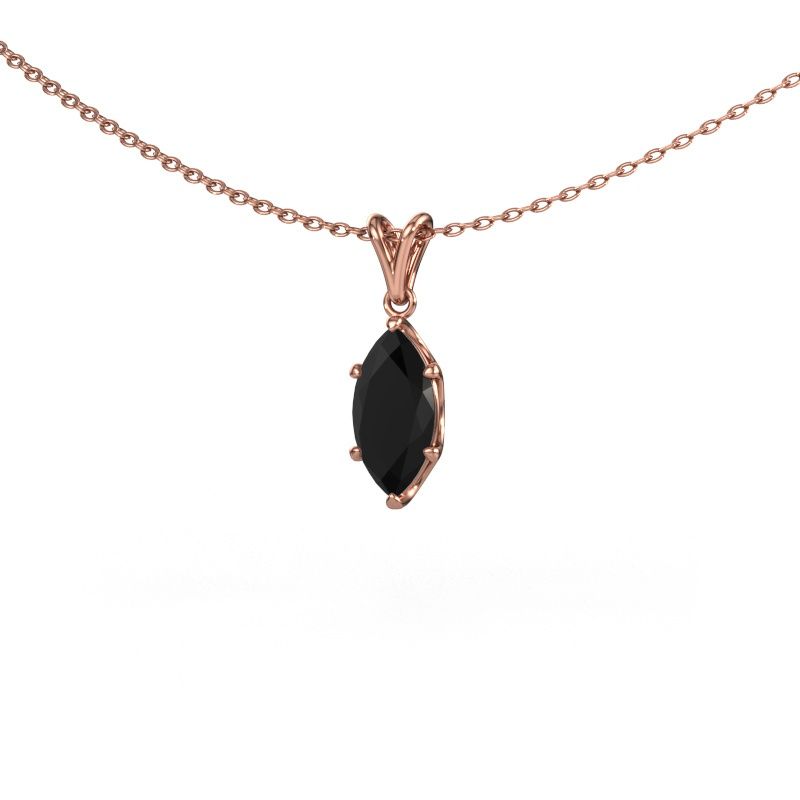 Pendant Sam MRQ 585 rose gold black diamond 1.20 crt