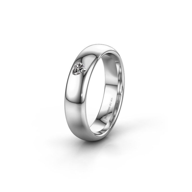 Image of Friendship ring WH0101L35BPHRT<br/>950 platinum ±5x2 mm<br/>Lab-grown diamond