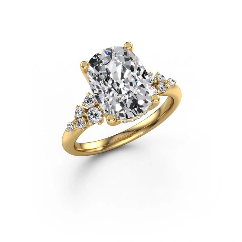 Engagement ring Emma CSH 585 gold lab grown diamond 4.346 crt