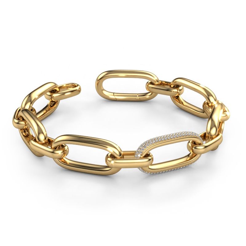 Link link bracelet Harmony 2 15 585 gold lab grown diamond