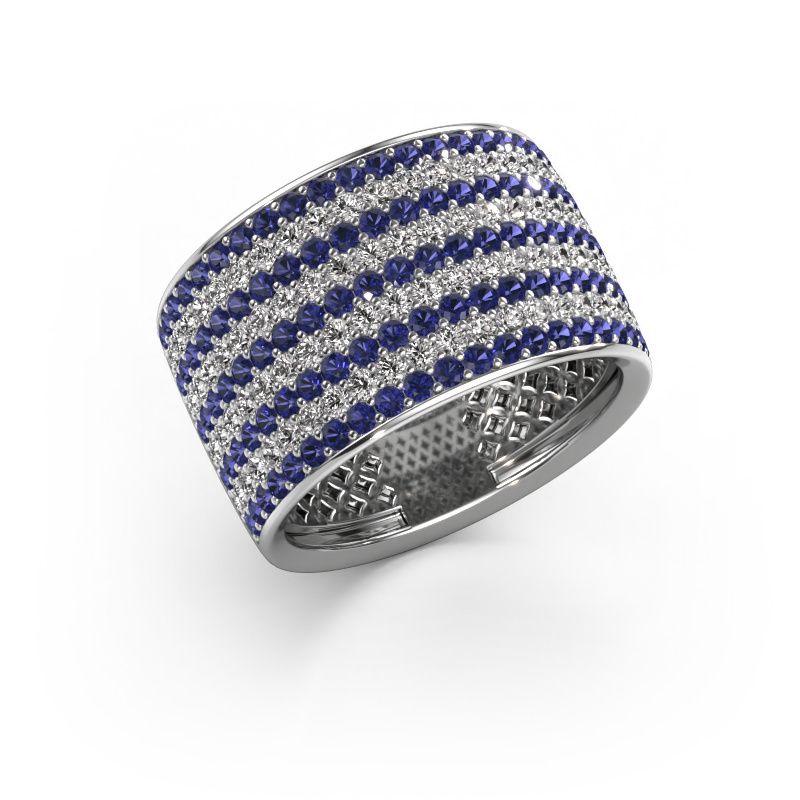 Ring Macy 585 white gold sapphire 1.4 mm