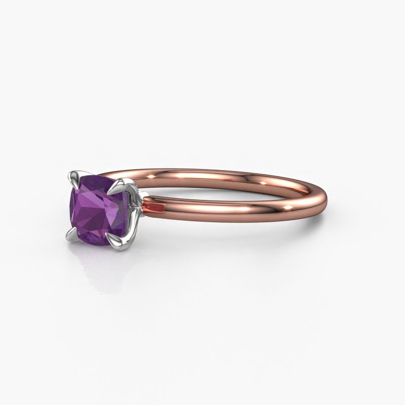 Image of Engagement Ring Crystal Cus 1<br/>585 rose gold<br/>Amethyst 5.5 mm