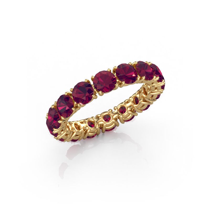 Aanschuifring Vivienne 4.0 585 goud rhodoliet 4 mm