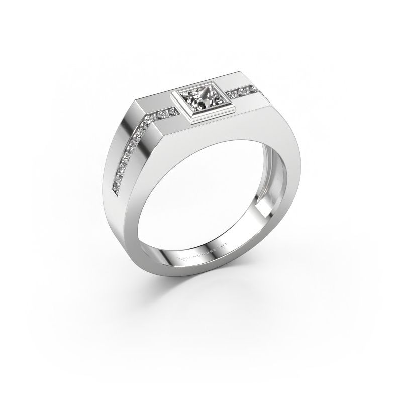 Men's ring Robertus 2 585 white gold lab-grown diamond 0.592 crt