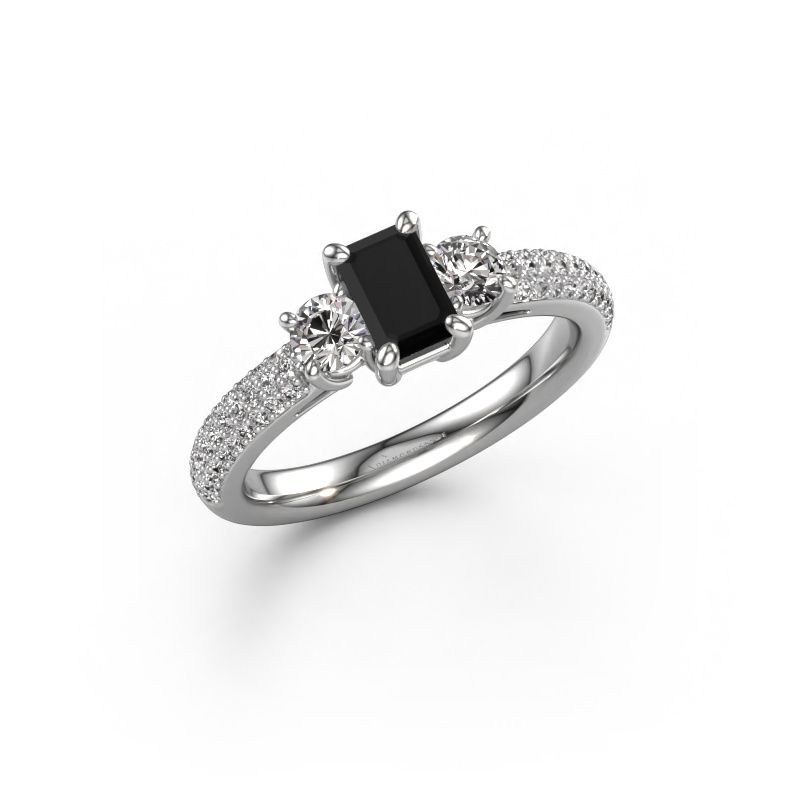Verlobungsring Marielle EME 585 Weißgold Schwarz Diamant 1.51 crt