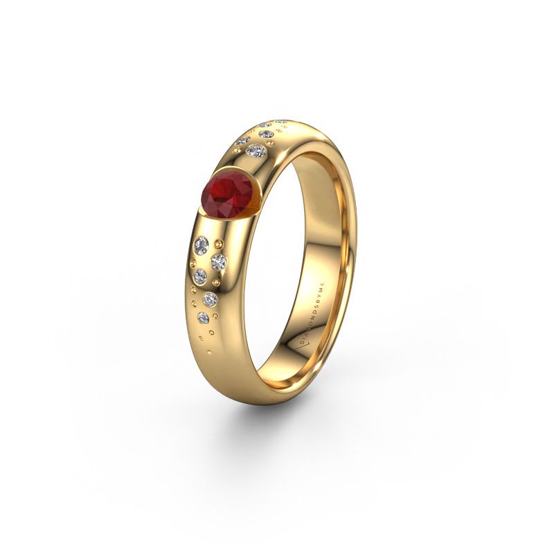 Ehering WH2104L34A 585 Gold Rubin ±4,5x1.7 mm