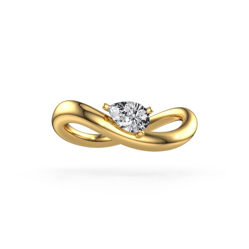 Engagement ring Chloe PER 585 gold lab grown diamond 0.45 crt