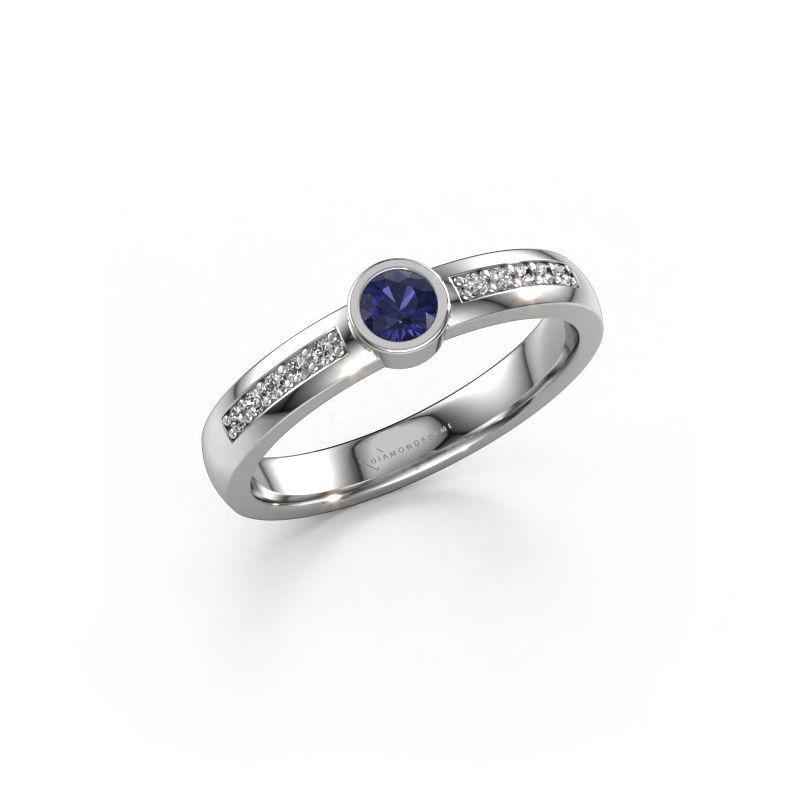 Ring Ise 2 950 platinum sapphire 4 mm