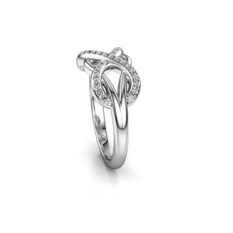 Afbeelding van Ring lizan<br/>585 witgoud<br/>diamant 0.208 crt