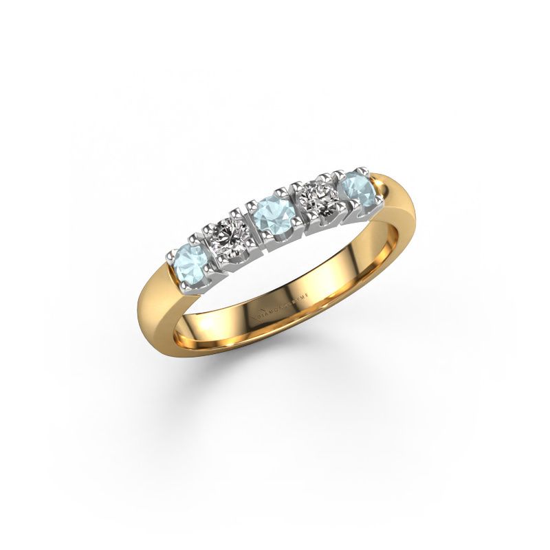 Ring Rianne 5 585 goud aquamarijn 2.7 mm
