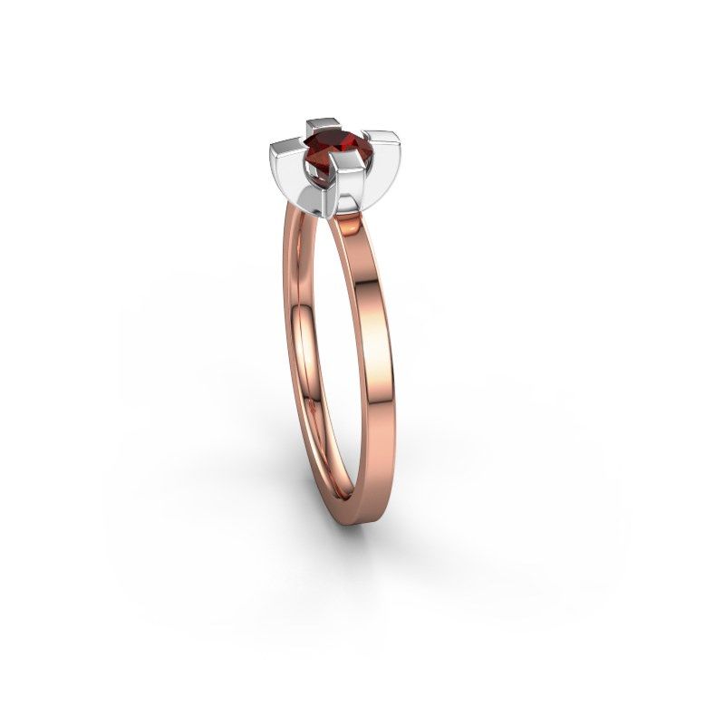 Afbeelding van Ring Therese<br/>585 rosé goud<br/>Granaat 4.2 mm