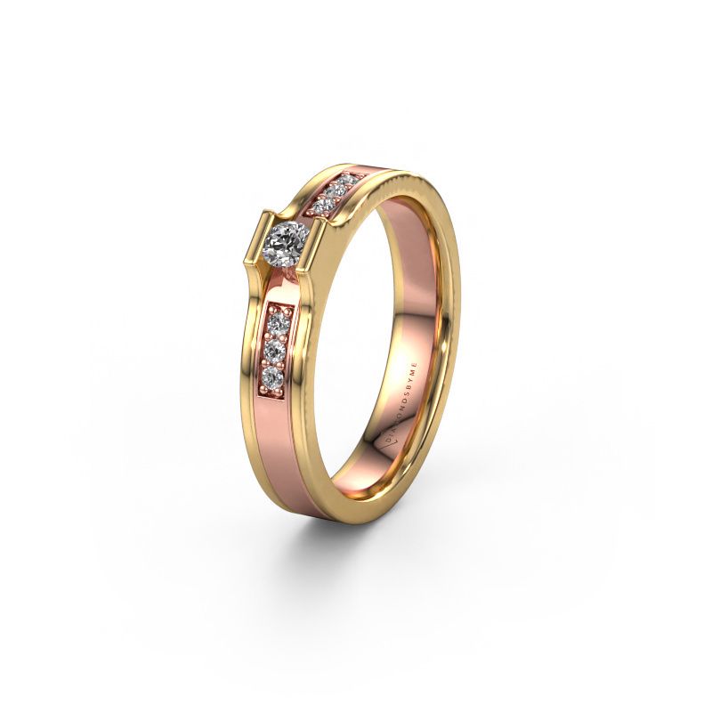 Ehering WH2110L14A 585 Roségold Diamant ±4x1.7 mm