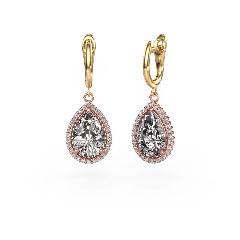 Ohrhänger Tilly per 3 585 Roségold Diamant 6.42 crt