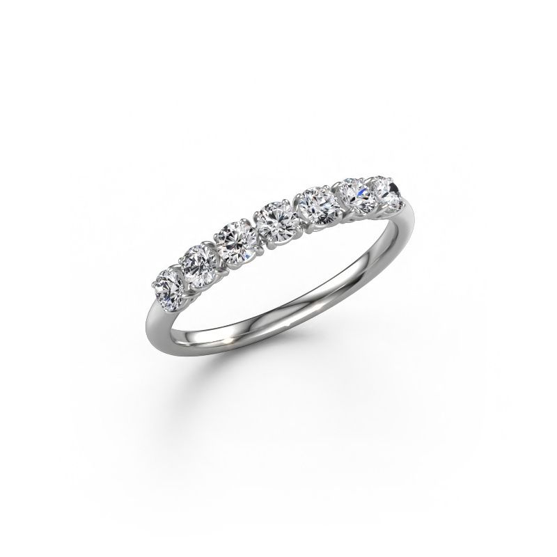 Bague Vivienne Half 950 platine diamant 0.56 crt