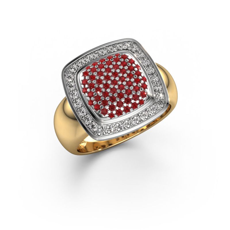 Ring Paige 585 gold ruby 0.9 mm