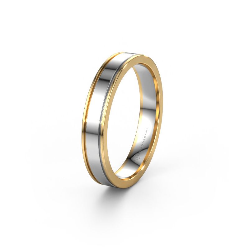 Wedding ring WH2108M14A 585 white gold ±4x1.7 mm