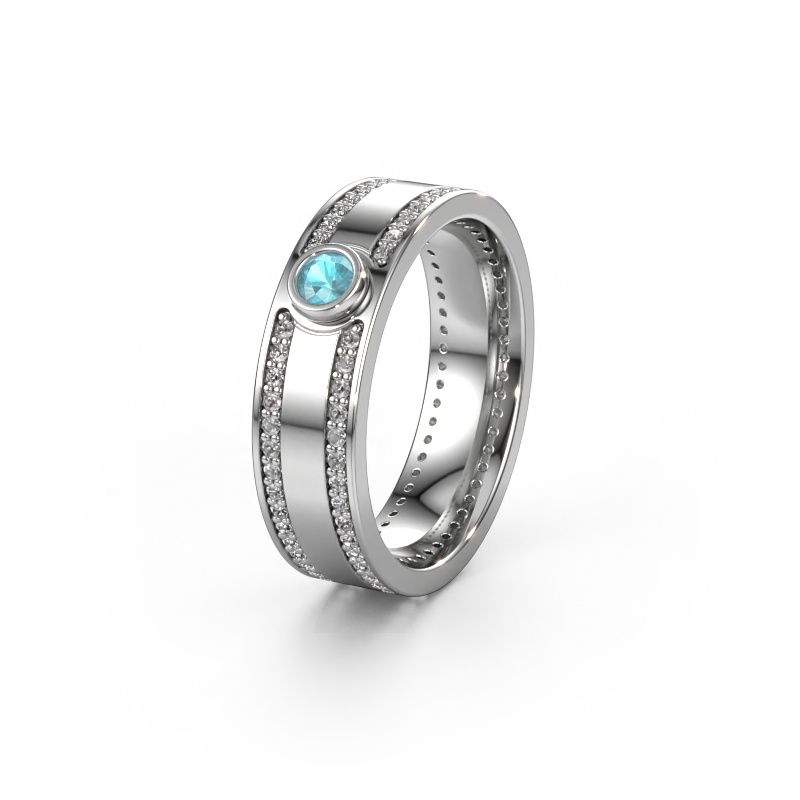 Alliance WH2044P 585 or blanc topaze bleue ±6 x 2 mm