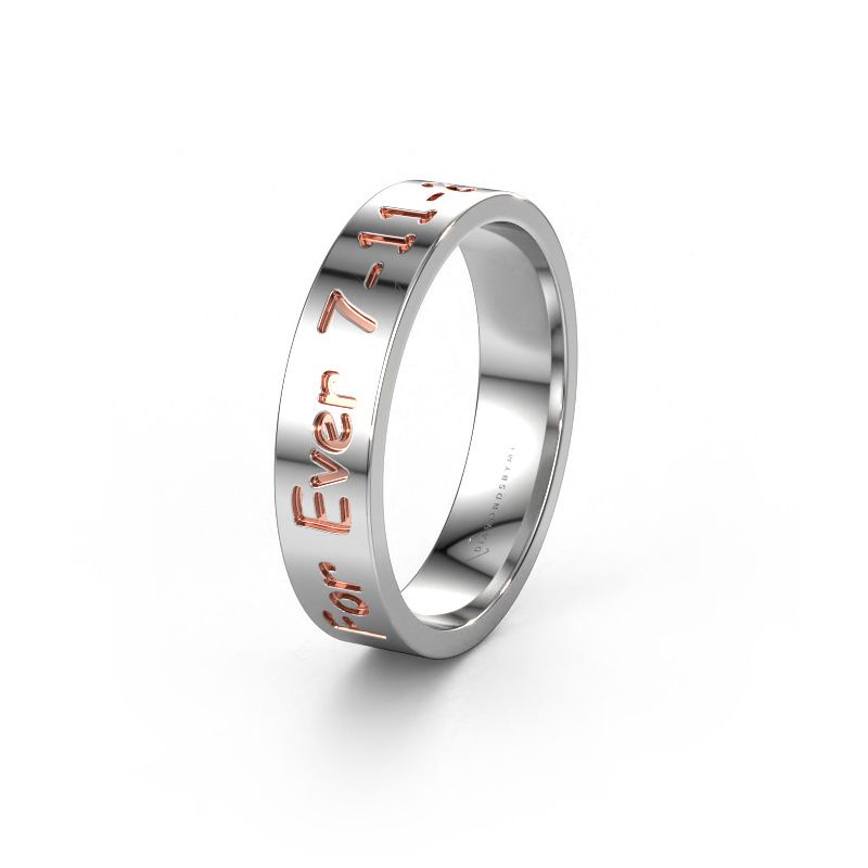 Wedding ring WH2130M15A 585 white gold ±5x1.7 mm