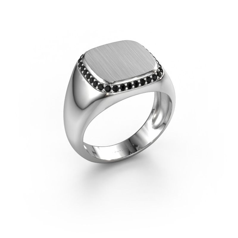 Men's ring Jesse 1 950 platinum black diamond 0.306 crt