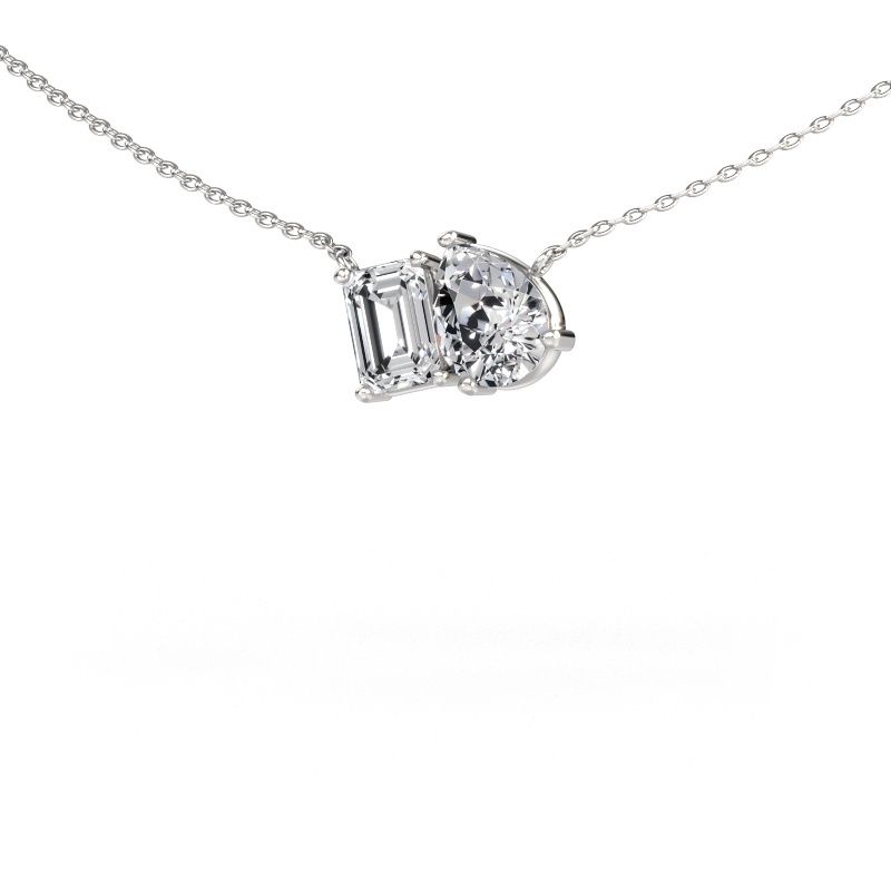 Anhänger Toi et Moi PER EME 585 Weißgold Lab-grown Diamant 1.90 crt