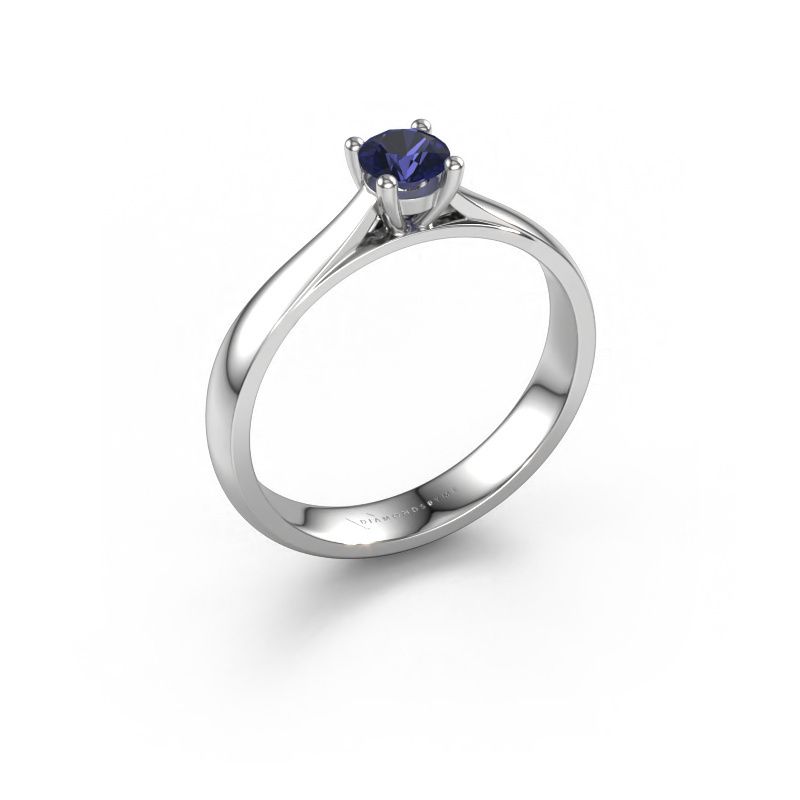 Verlobungsring Sam 950 Platin Saphir 4.2 mm