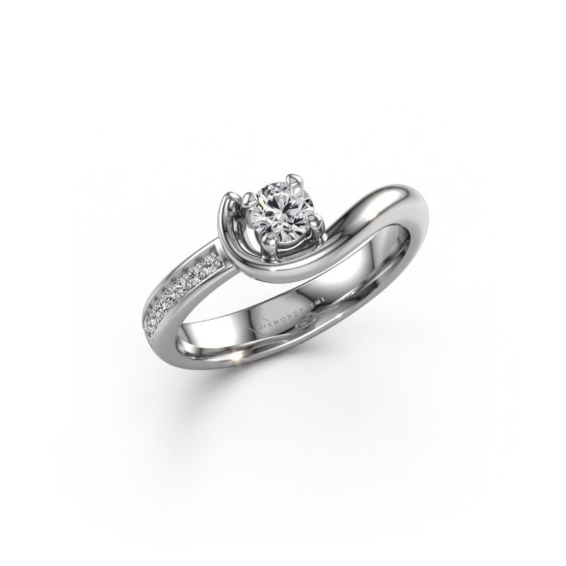 Engagement ring Ceylin 585 white gold lab grown diamond 0.25 crt
