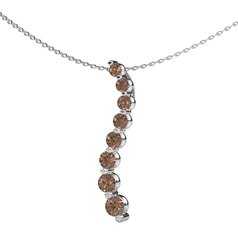 Anhänger Celeste 3 585 Weißgold Braun Diamant 1.01 crt