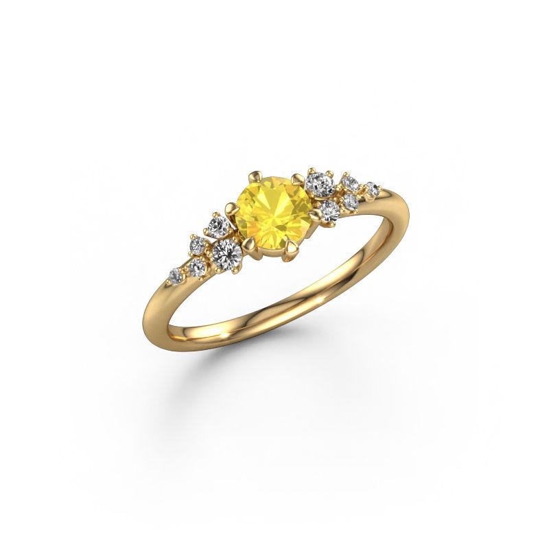 Verlobungsring Royce RND 585 Gold Gelb Saphir 5 mm