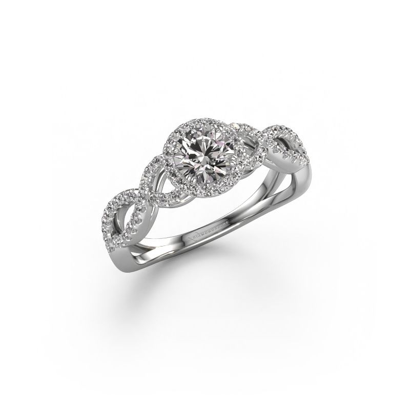 Verlobungsring Dionne rnd 585 Weißgold Diamant 0.82 crt