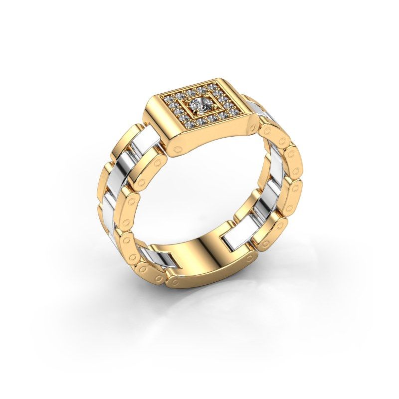 Afbeelding van Heren ring Giel 585 goud lab-grown diamant 0.20 crt