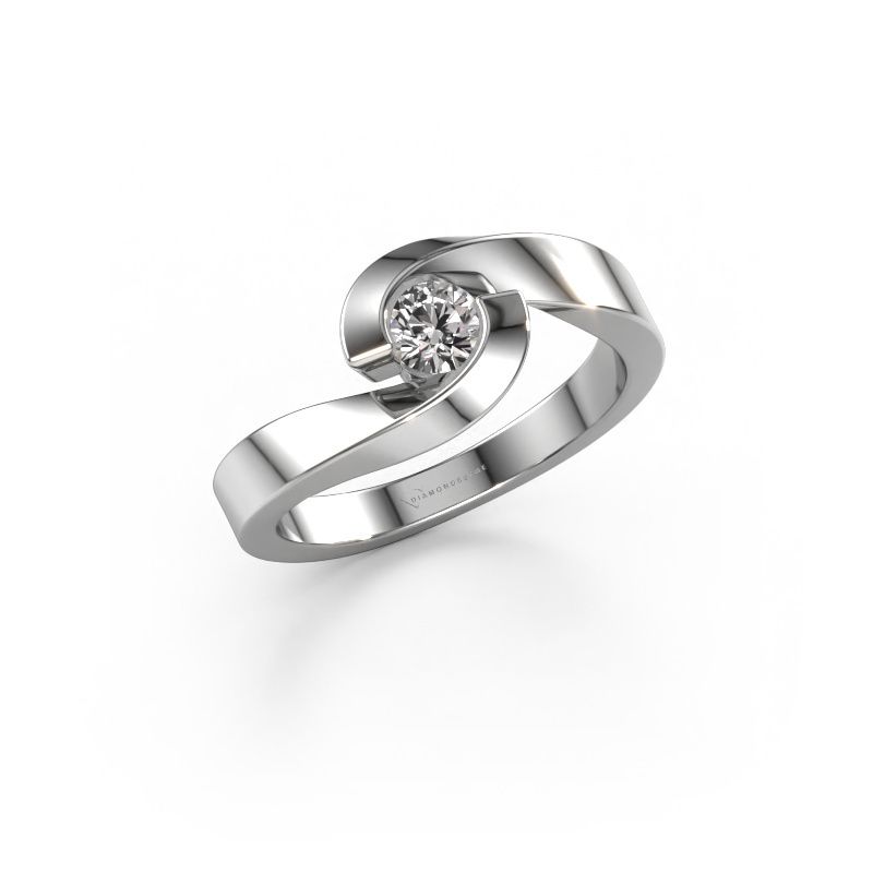 Ring Sheryl 950 platina lab-grown diamant 0.25 crt