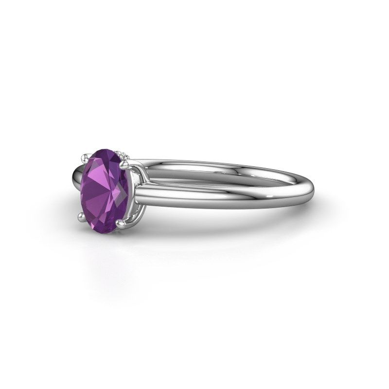 Bild von Verlobungsring haley ovl 1<br/>950 Platin<br/>Amethyst 7x5 mm