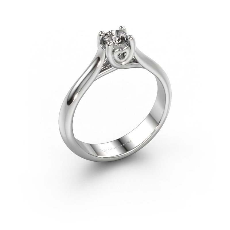 Engagement ring Nisa 950 platinum diamond 0.30 crt
